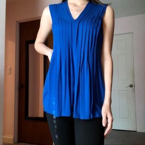 Michael Kors Amalfi Blue Fancy Top SMALL